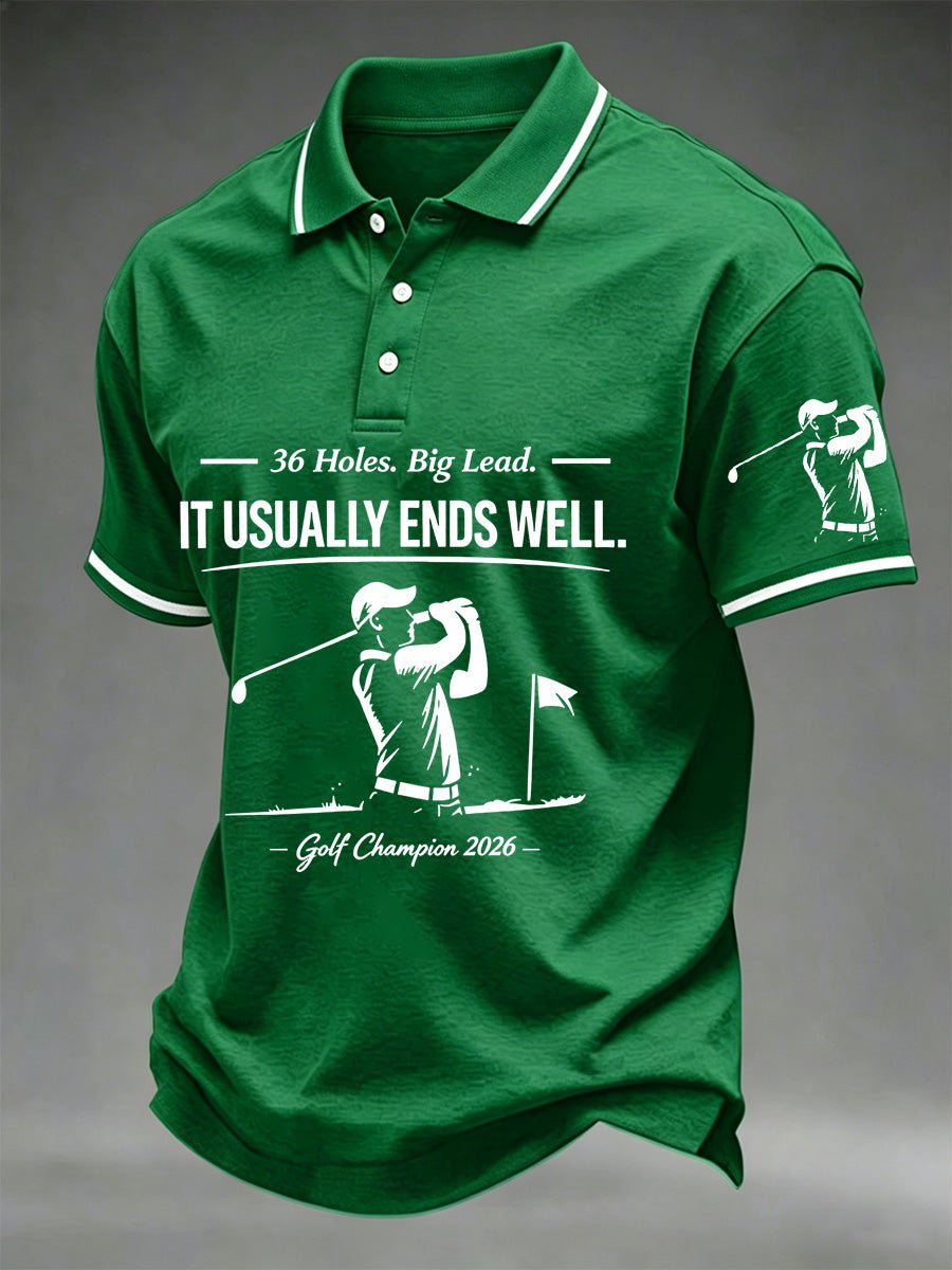 Men's Golf Champion Print Casual Polo
