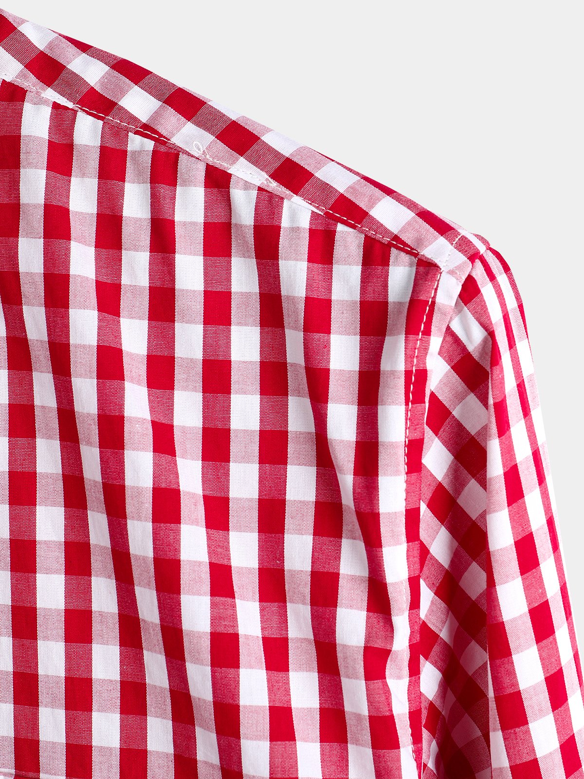 Men's Cotton Long Sleeve Plaid Shirt
