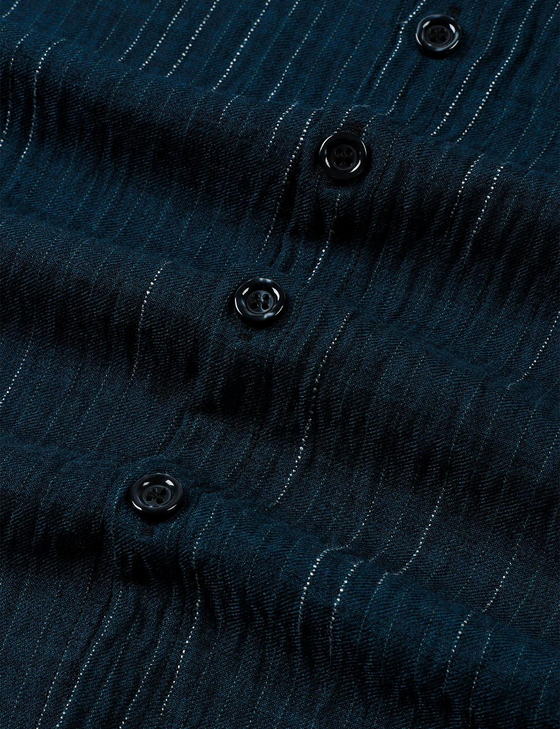Men's Navy Blue Casual Button Long Sleeve Shirt