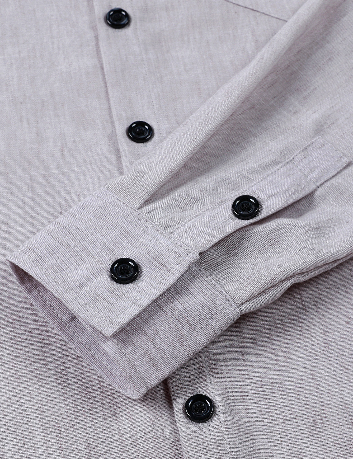 Men's Casual Grey Button Long Sleeve Shirt