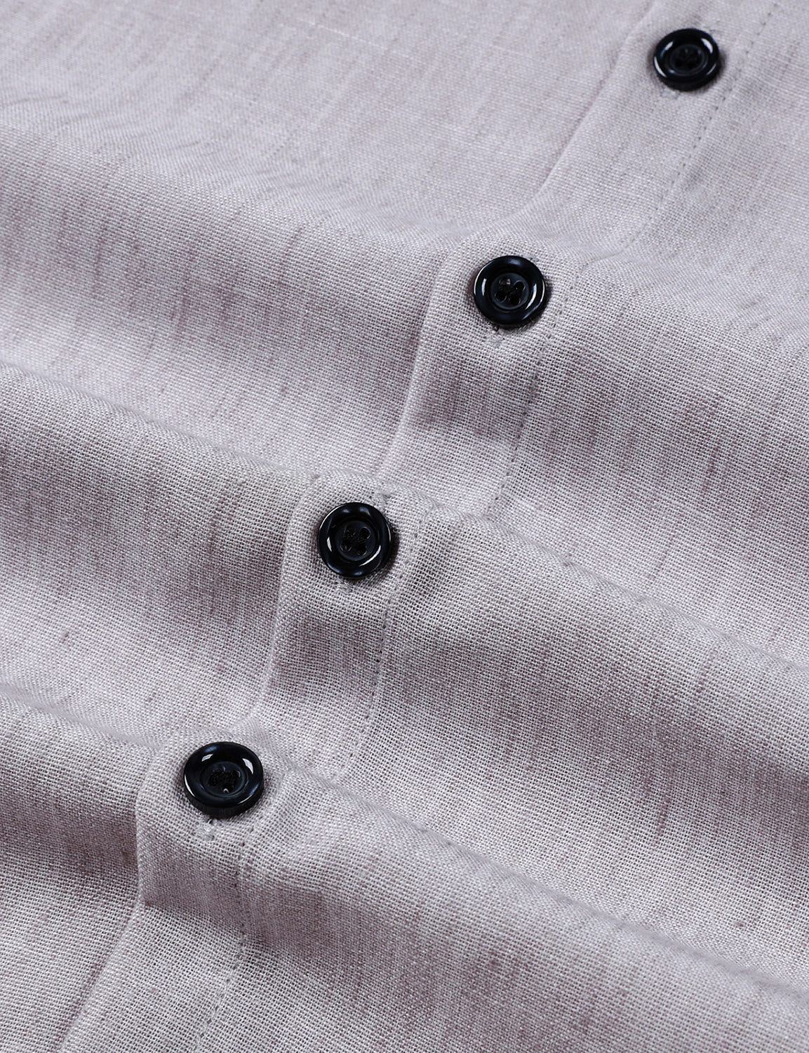 Men's Casual Grey Button Long Sleeve Shirt
