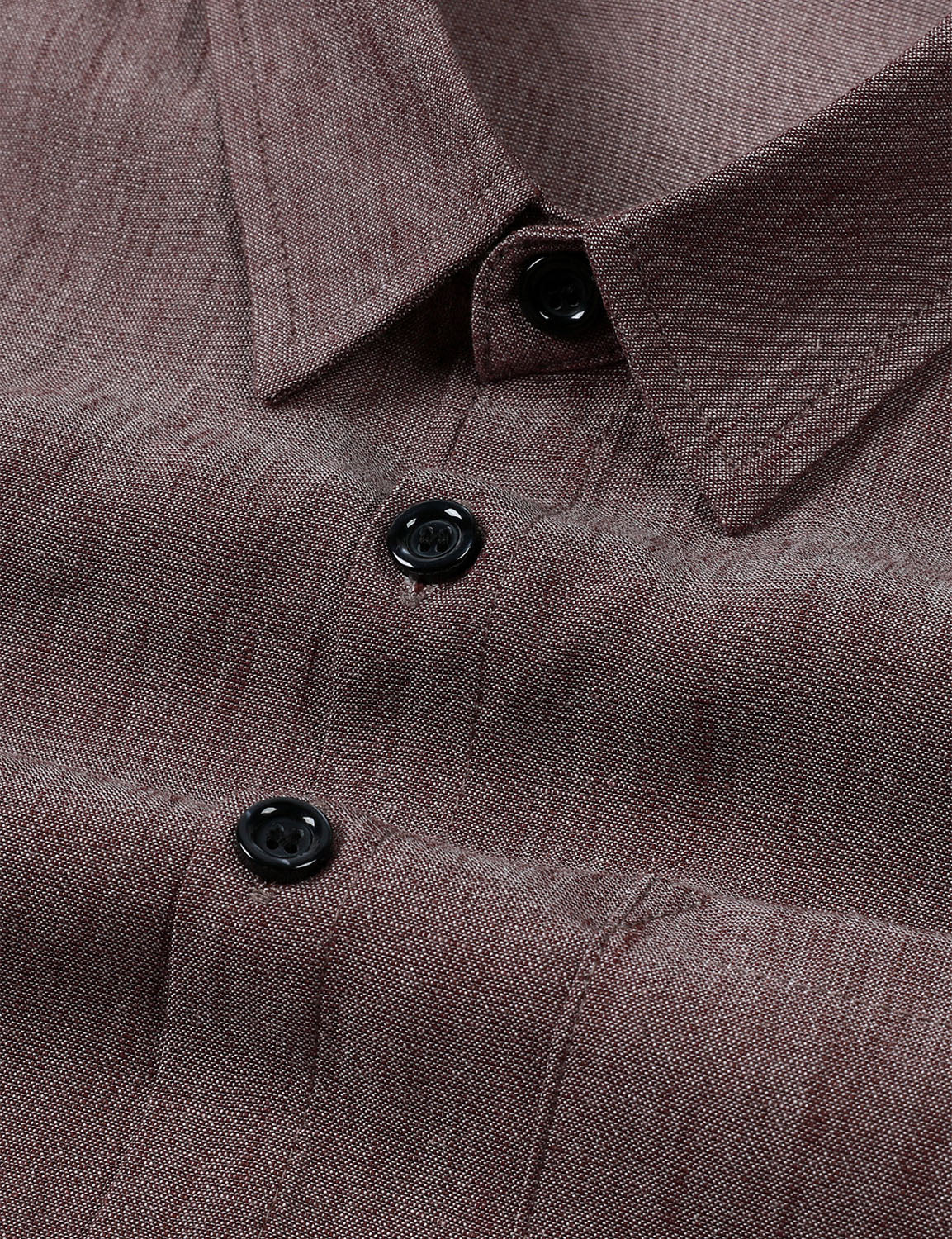 Men's Brown Casual Long Sleeve Shirt