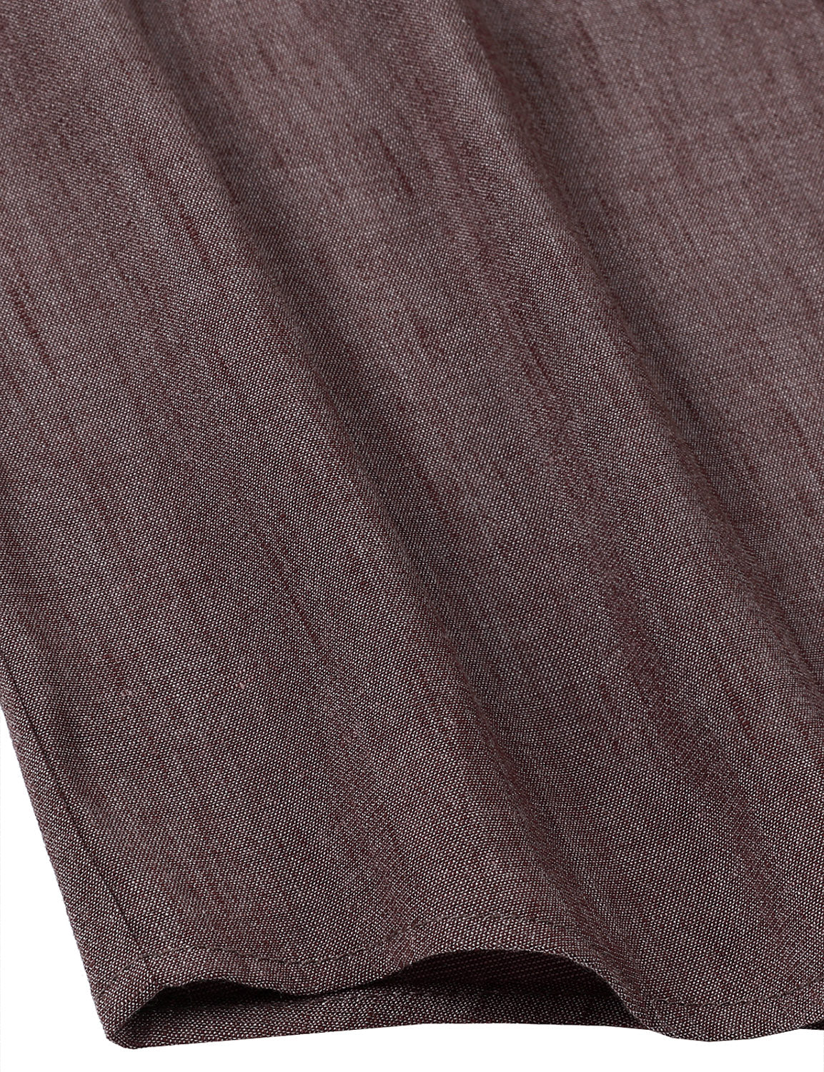 Men's Brown Casual Long Sleeve Shirt