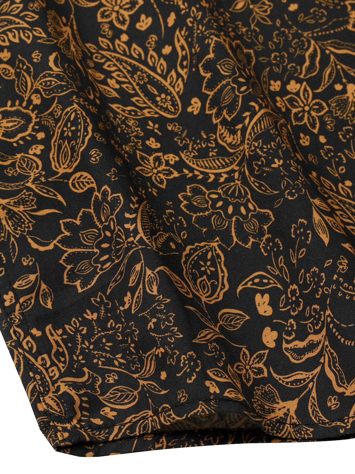 Men's Vintage Paisley Floral Long Sleeve Shirt