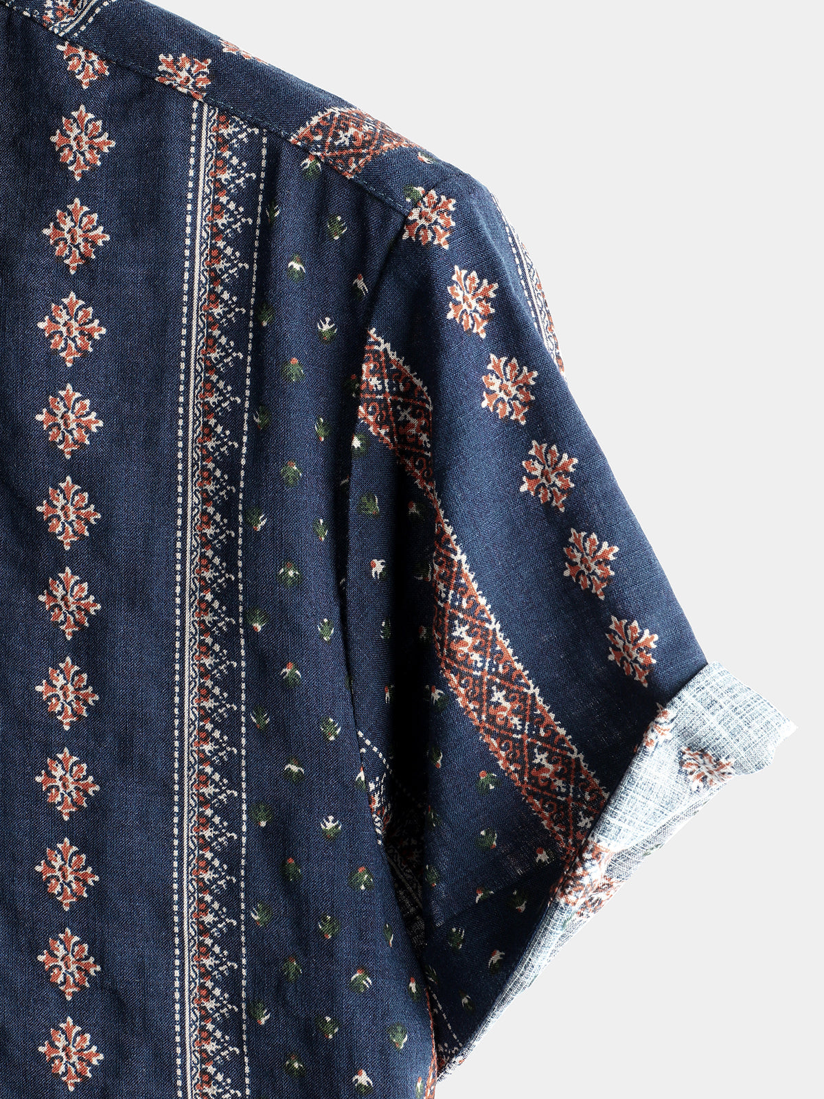 Men's Vintage Cotton Hawaiian Short Sleeve Shirt