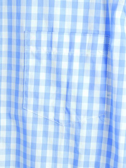 Men's Cotton Long Sleeve Plaid Casual Shirt
