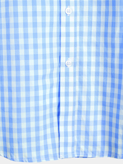 Men's Cotton Long Sleeve Plaid Casual Shirt