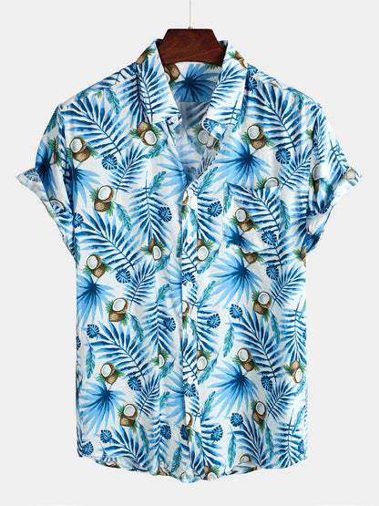 Men's Casual Holiday Pocket Cotton Shirt