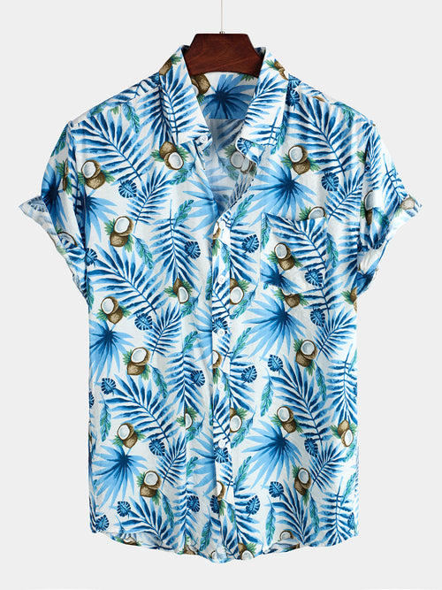 Men's Casual Holiday Pocket Cotton Shirt