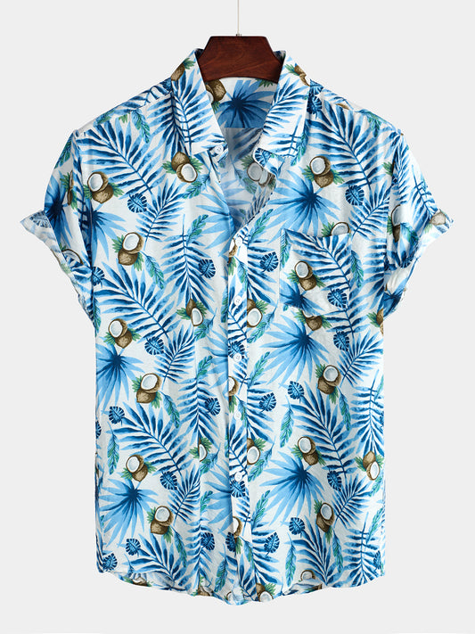 Men's Casual Holiday Pocket Cotton Shirt
