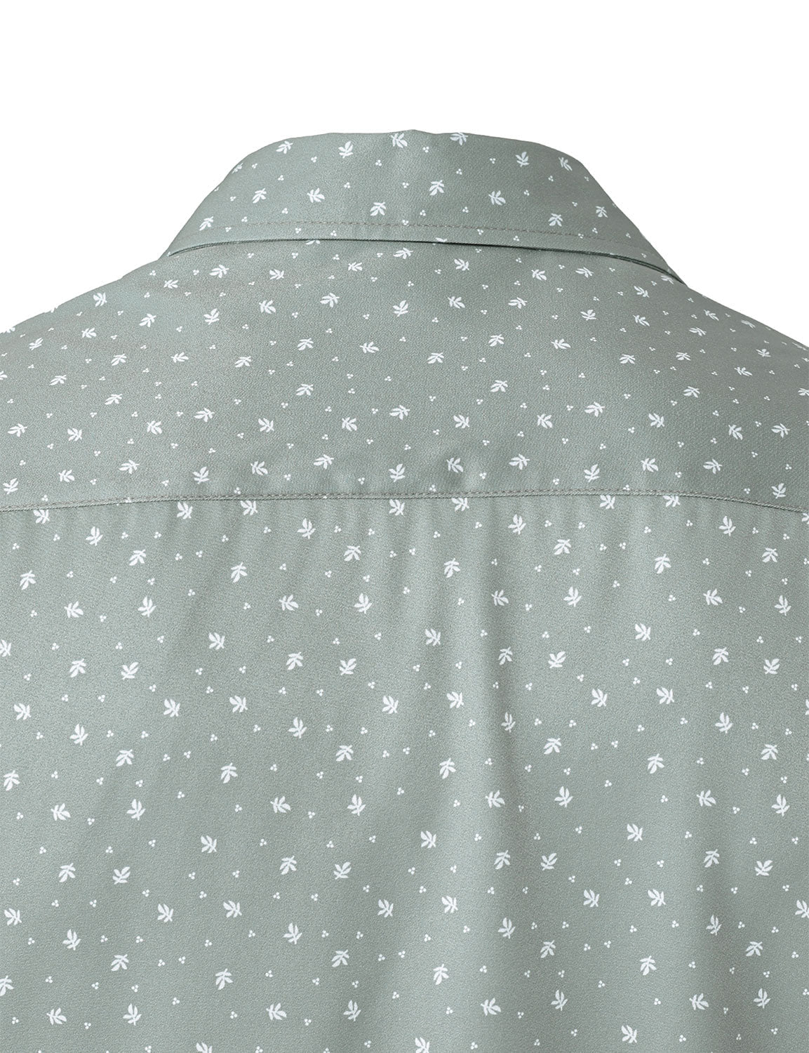 Men's Green Casual Print Long Sleeve Shirt