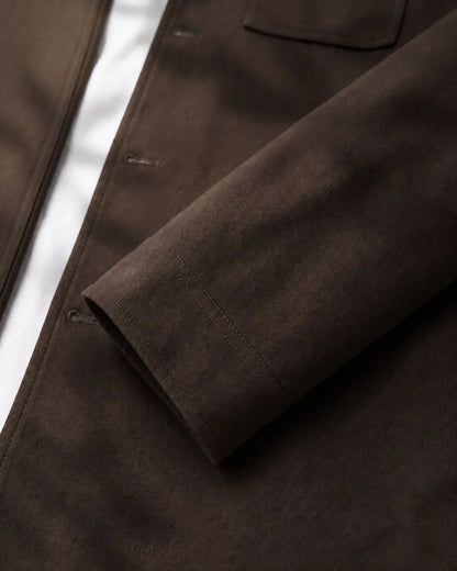 Dark Brown Utility Jacket Matching Set | Minimal Gentleman Style