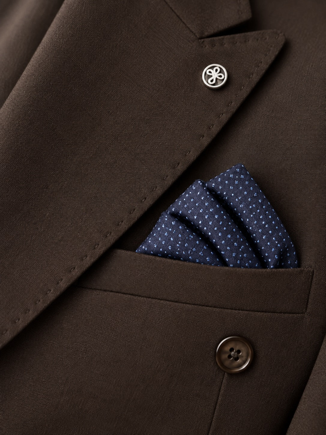 Dark Brown Double Breasted Suit | Formal Business Attire