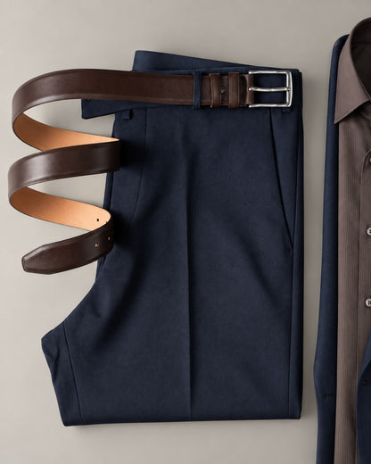 Navy Blue Blazer Suit | Modern Business Look