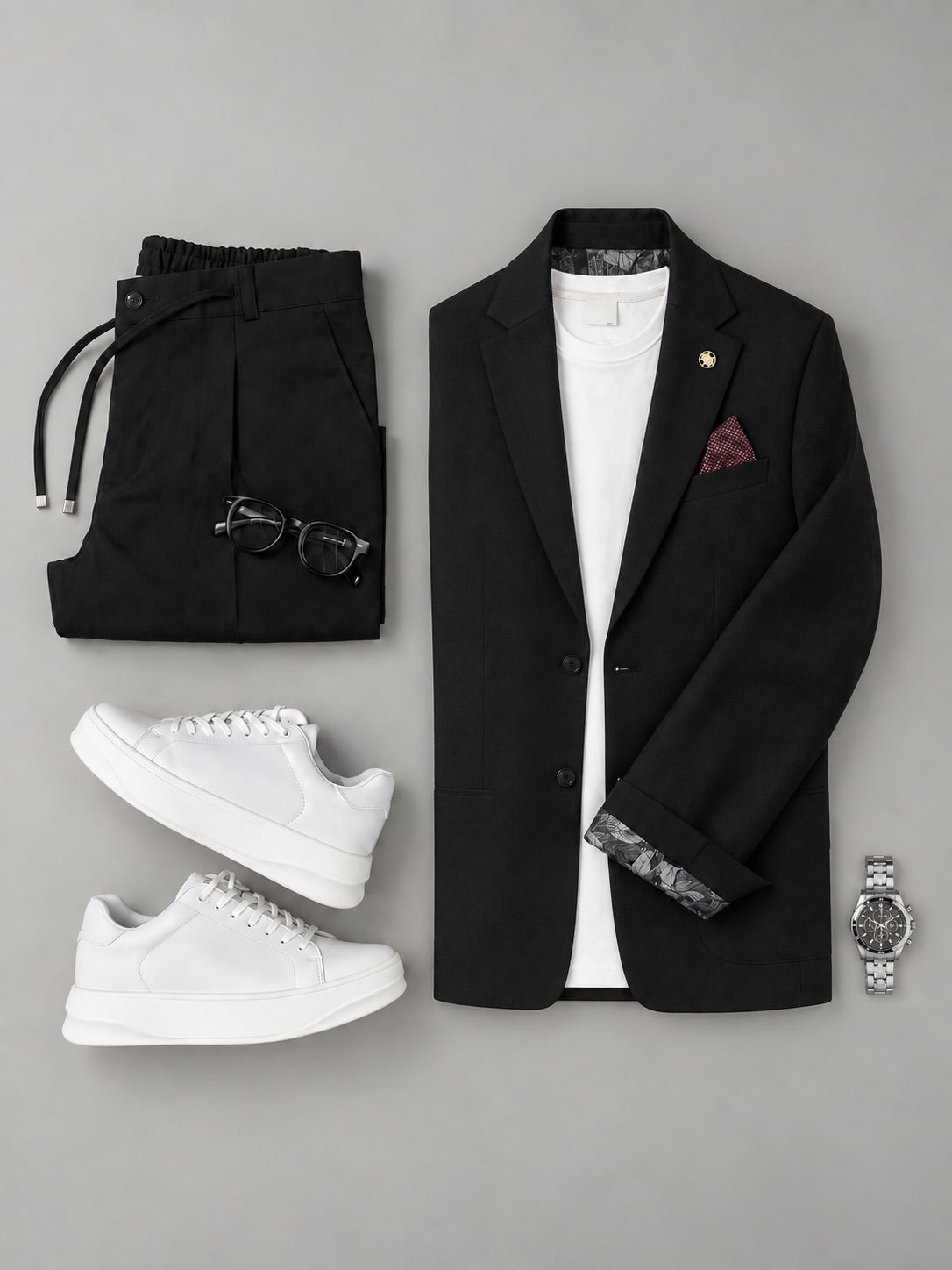 Black Blazer Set Outfit | Modern Smart Casual