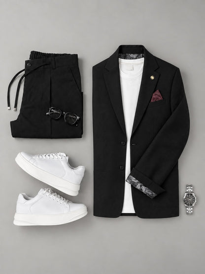 Black Blazer Set Outfit | Modern Smart Casual