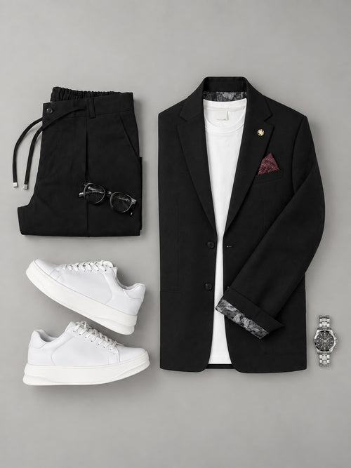 Black Blazer Set Outfit | Modern Smart Casual