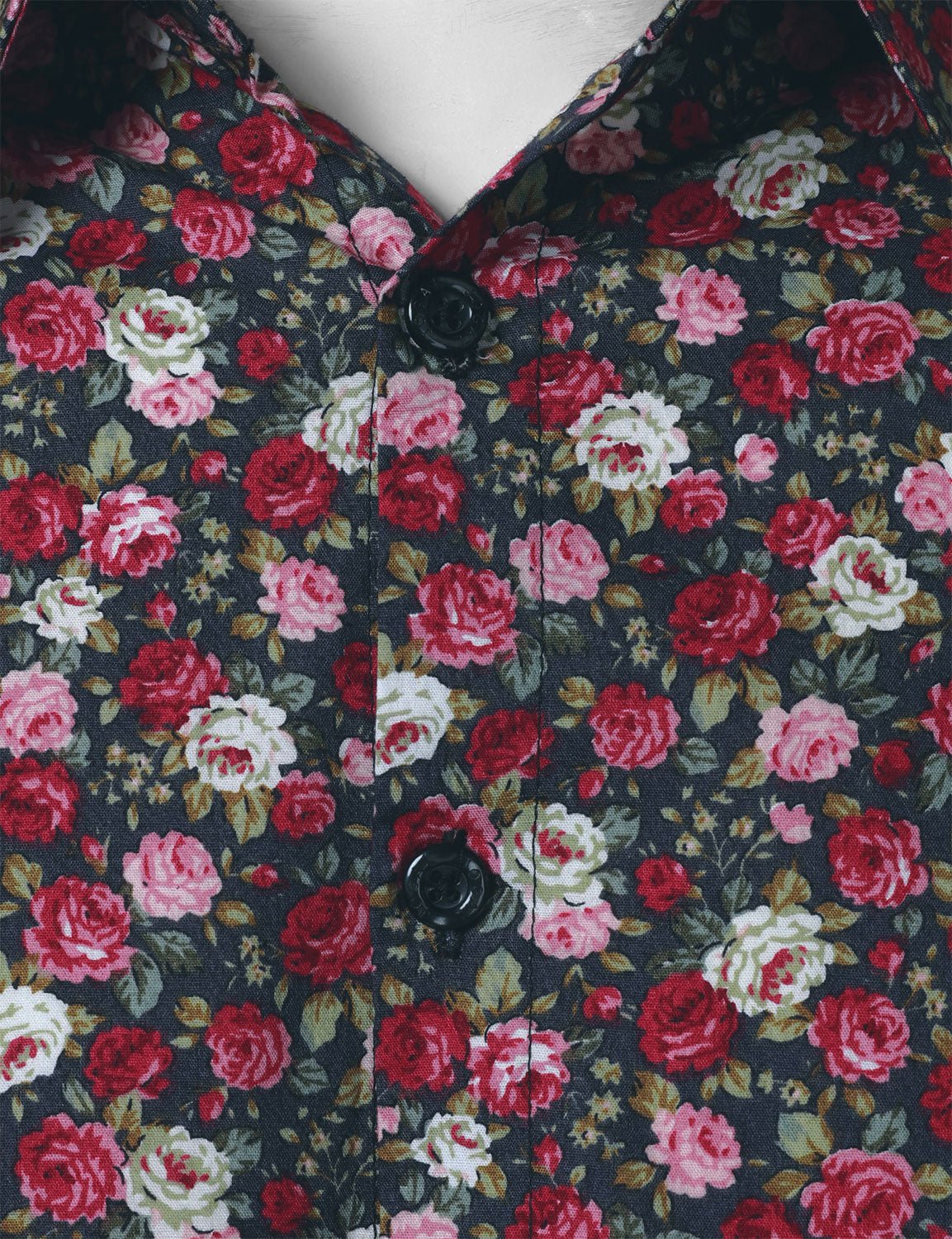 Men's 70s Breathable Cotton Long Sleeve Floral Print Shirt