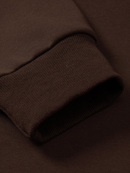 Relax Fit Contrast Corduroy Polo Collar Sweatshirt & Straight Leg Corduroy Pants
