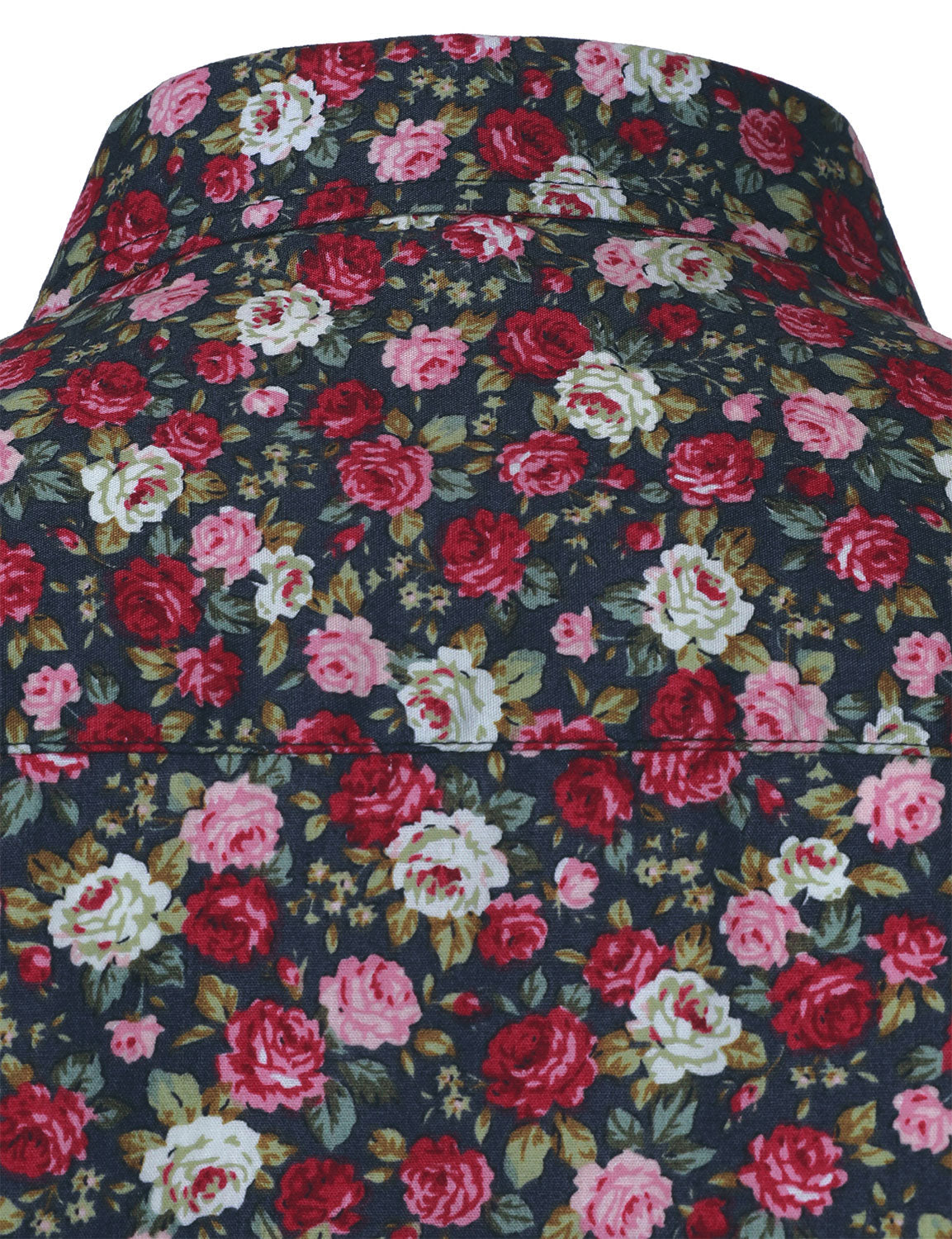 Men's 70s Breathable Cotton Long Sleeve Floral Print Shirt
