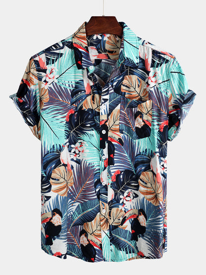 Men's Casual Holiday Pocket Cotton Shirt