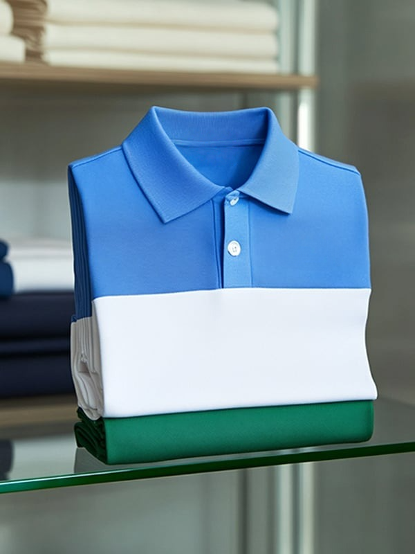 Men's Classic Business   Logo Short Sleeve Polo Shirt