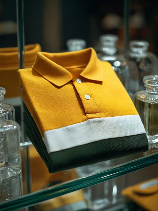 Men's Classic Business   Logo Short Sleeve Polo Shirt