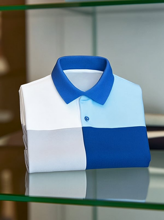 Men's Classic Business   Logo Short Sleeve Polo Shirt