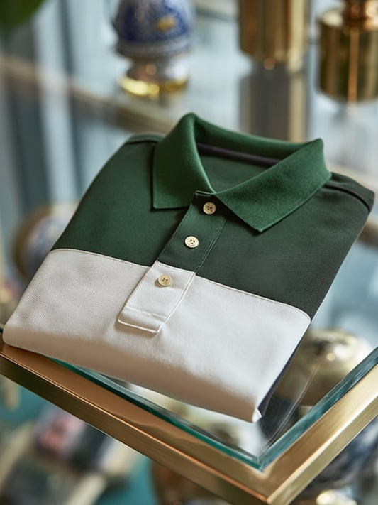 Men's Classic Business Logo Short Sleeve Polo Shirt