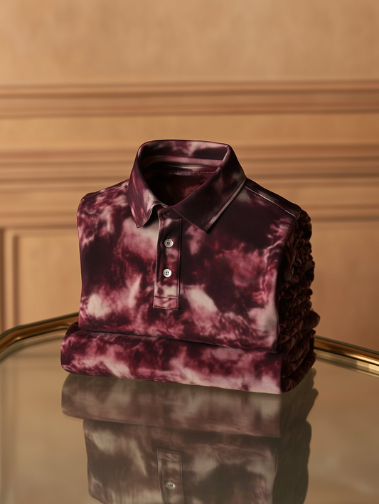 Men's Classic Business Old Money Button Short Sleeve Polo Shirt