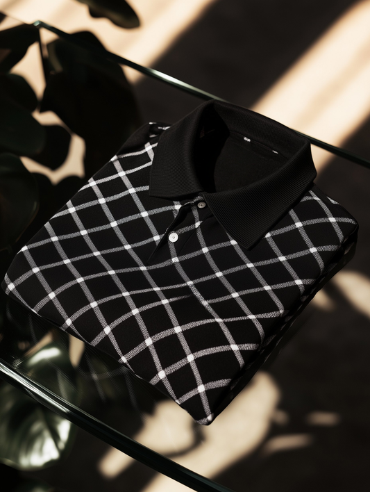 Men's Classic Business Old Money Button Short Sleeve Polo Shirt