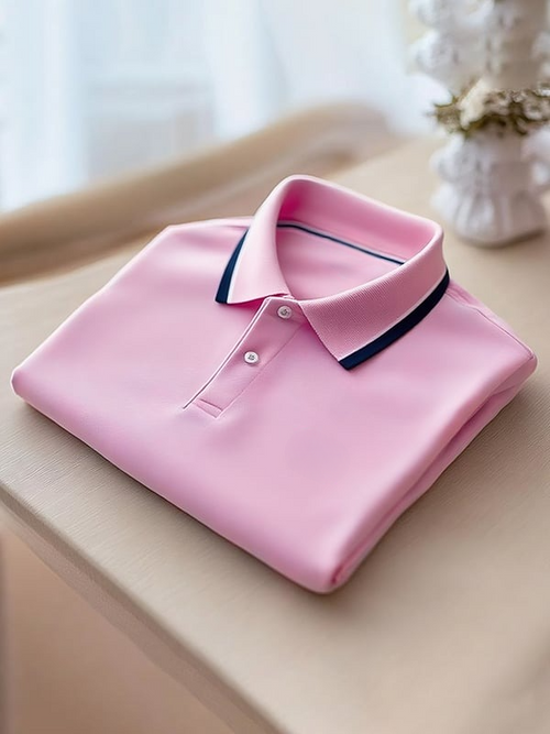 Men's Classic Business Logo Button Short Sleeve Polo Shirt