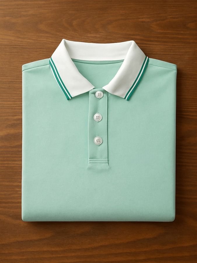 Men's Business Casual Printed Polo Shirt