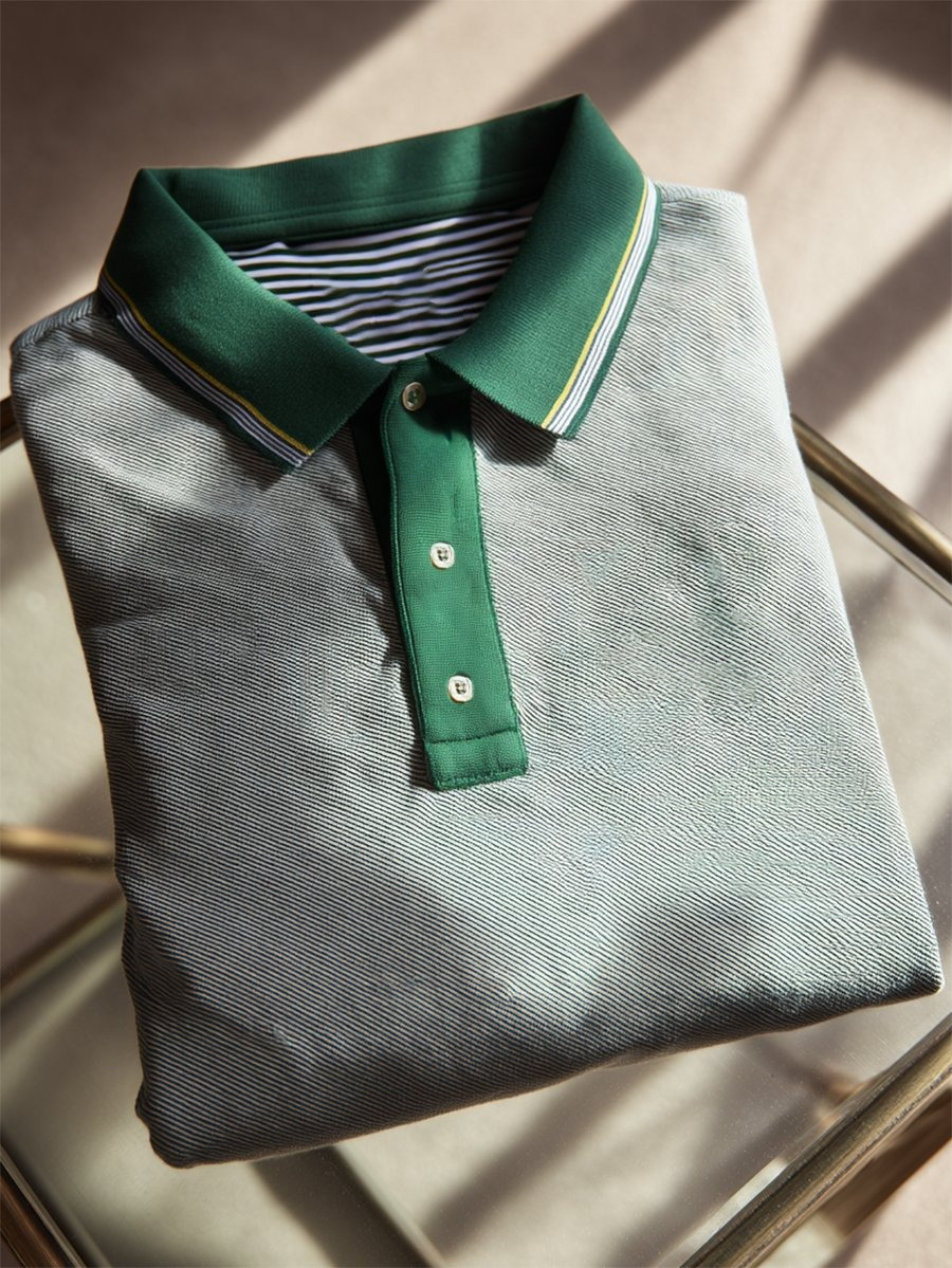 Men's Business Casual Button Short Sleeve Polo Shirt