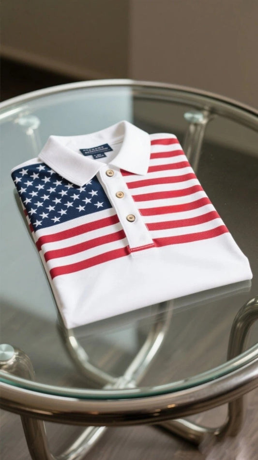 Men's Business Casual Button Short Sleeve Polo Shirt