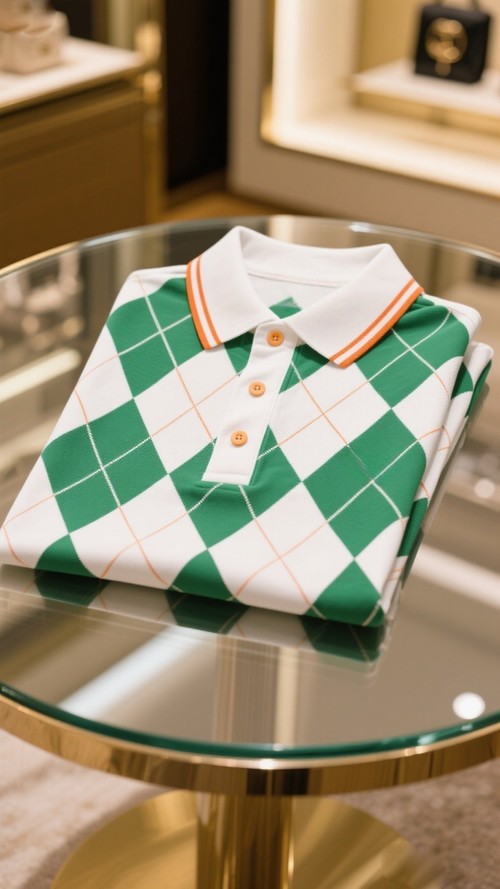 Men's Business Casual Button Short Sleeve Polo Shirt