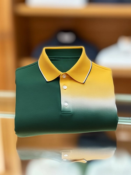 Men's Business Casual Button Short Sleeve Polo Shirt