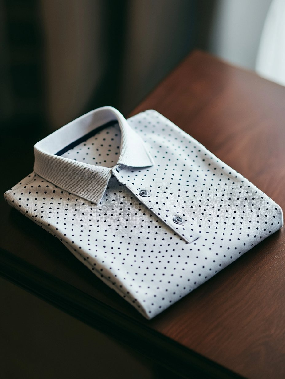 Men's Business Casual Button Short Sleeve Polo Shirt