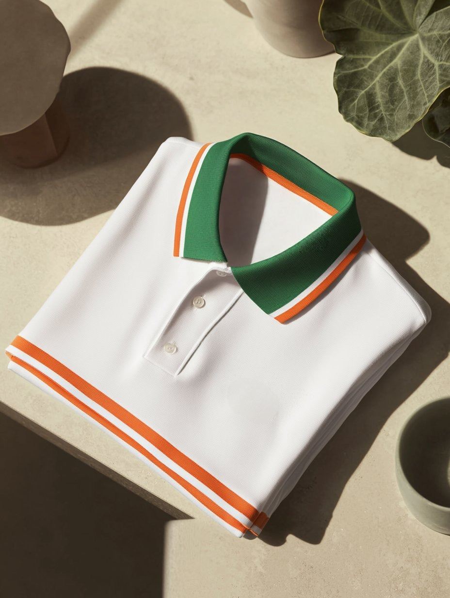 Men's Business Casual Button Short Sleeve Polo Shirt
