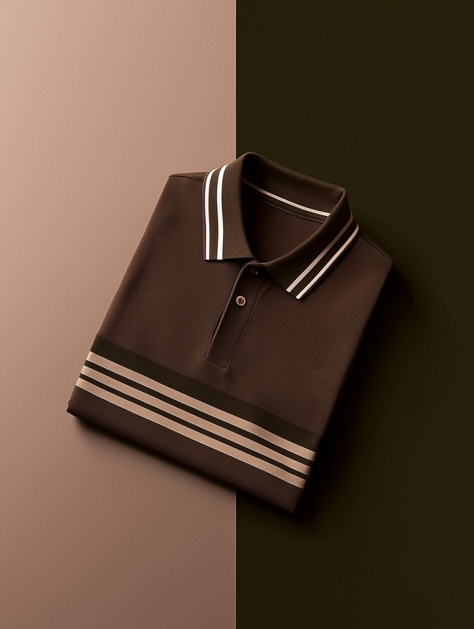 Men's Business Casual Button Short Sleeve Polo Shirt