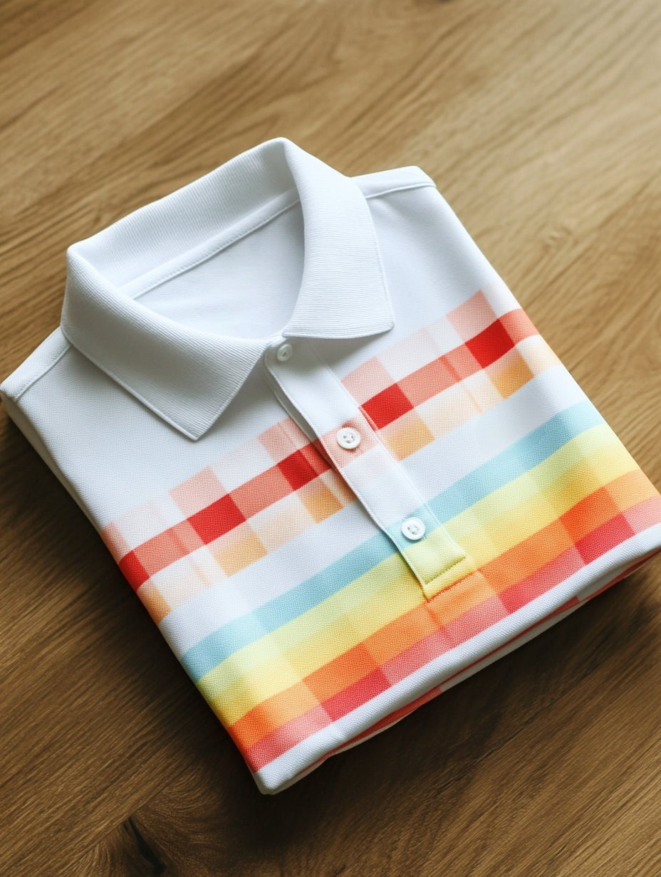 Men's Business Casual Button Short Sleeve Polo Shirt