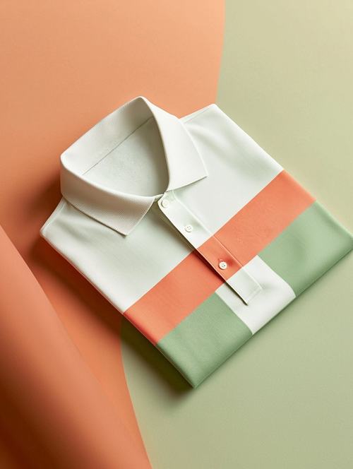 Men's Business Casual Button Short Sleeve Polo Shirt