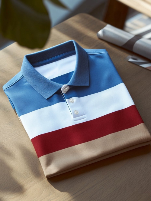 Men's Business Casual Button Short Sleeve Polo Shirt
