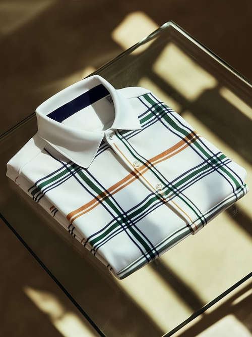 Men's Classic Business Old Money Button Short Sleeve White Polo Shirt