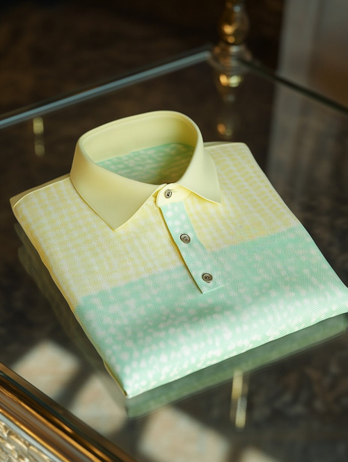 Men's Business Casual Button Short Sleeve Polo Shirt