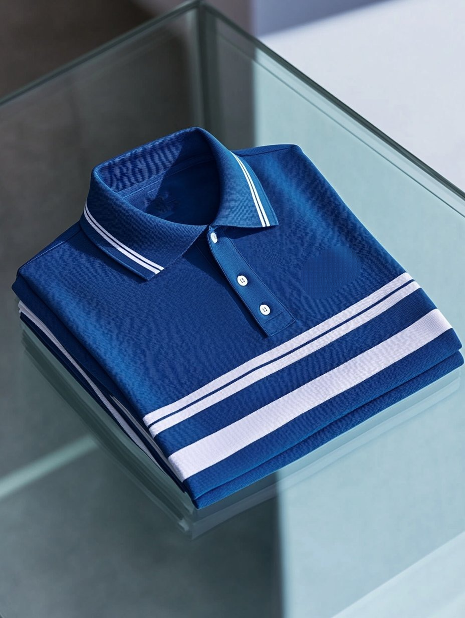 Men's Business Casual Button Short Sleeve Polo Shirt