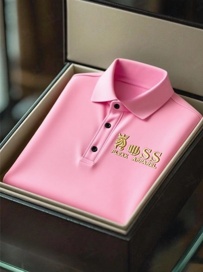 Men's Business Casual Short Sleeve Polo Shirt