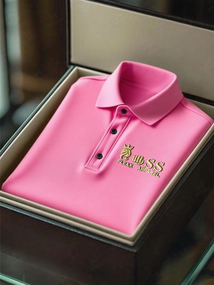 Men's Business Casual Short Sleeve Polo Shirt