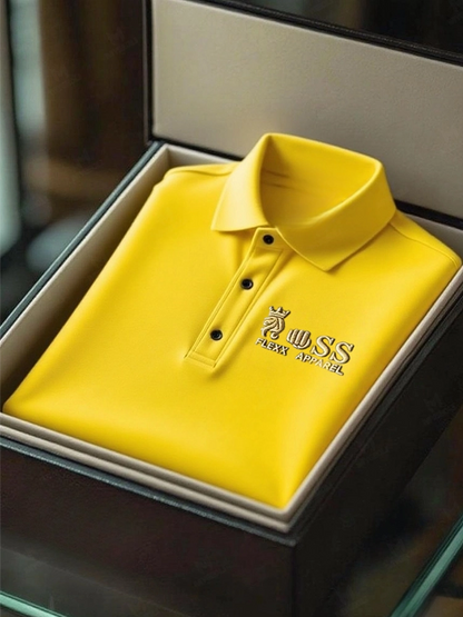 Men's Business Casual Short Sleeve Polo Shirt