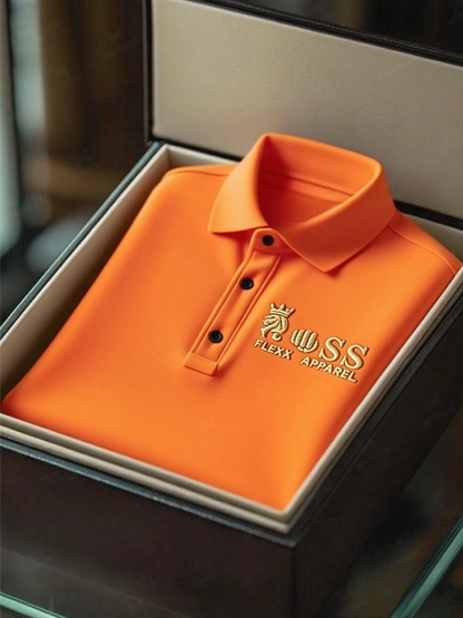 Men's Business Casual Short Sleeve Polo Shirt